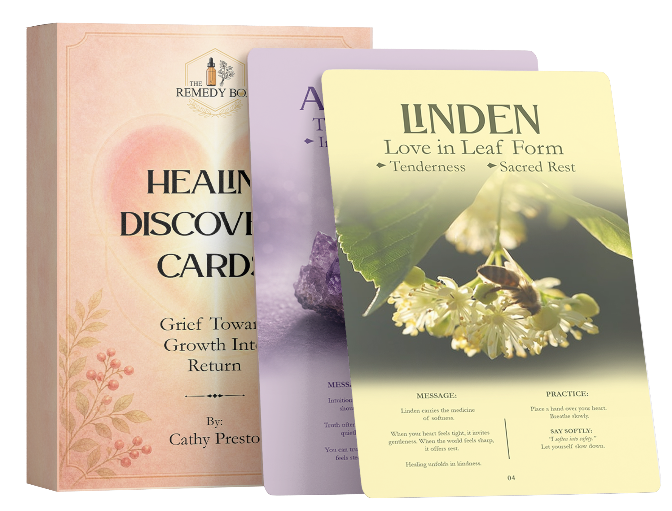 Healing Discovery guidebook and cards by Cathy Presto